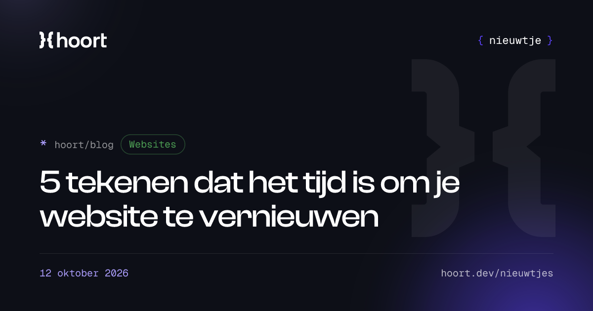 5 tekenen dat het tijd is om je website te vernieuwen