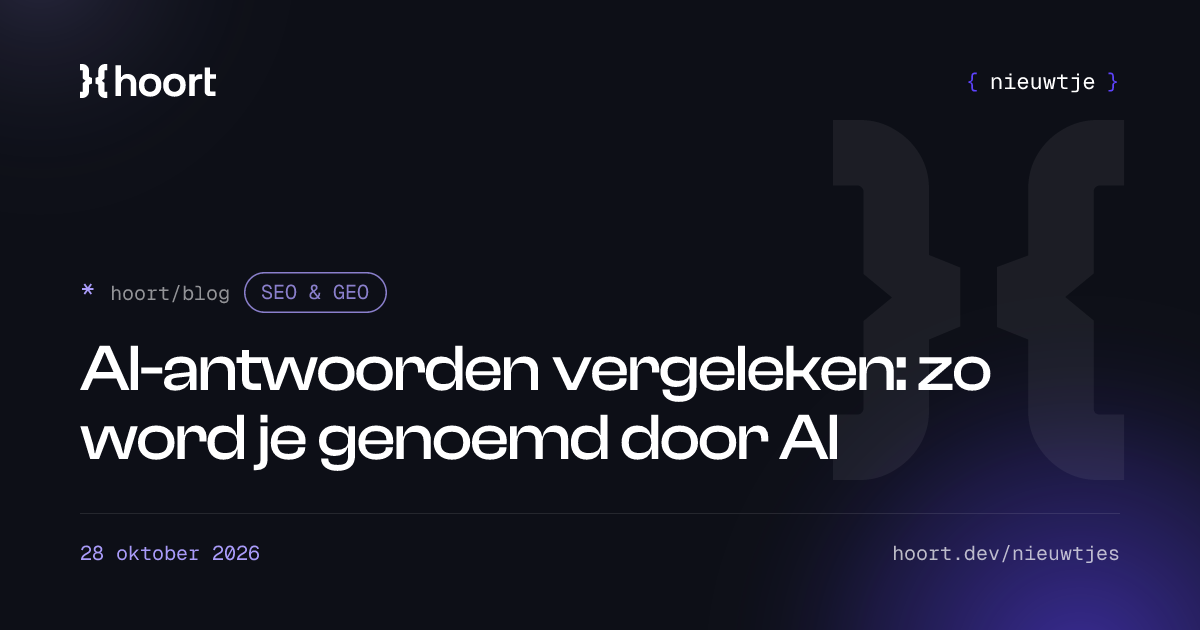 AI-antwoorden vergeleken: zo word je genoemd door AI