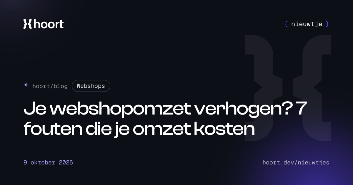 Je webshopomzet verhogen? 7 fouten die je omzet kosten