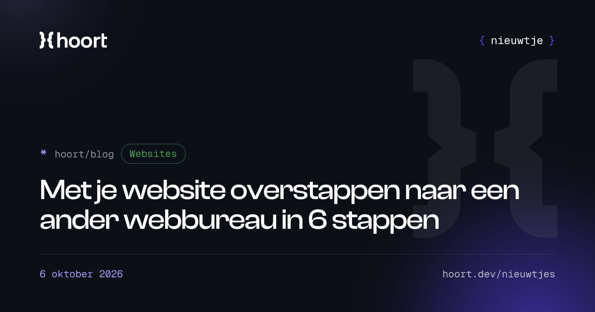 Met je website overstappen naar een ander webbureau in 6 stappen