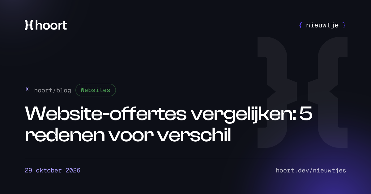 Website-offertes vergelijken: 5 redenen voor verschil