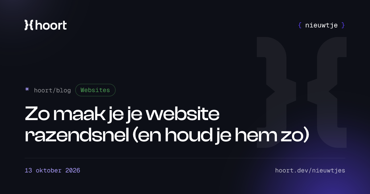 Zo maak je je website razendsnel (en houd je hem zo)